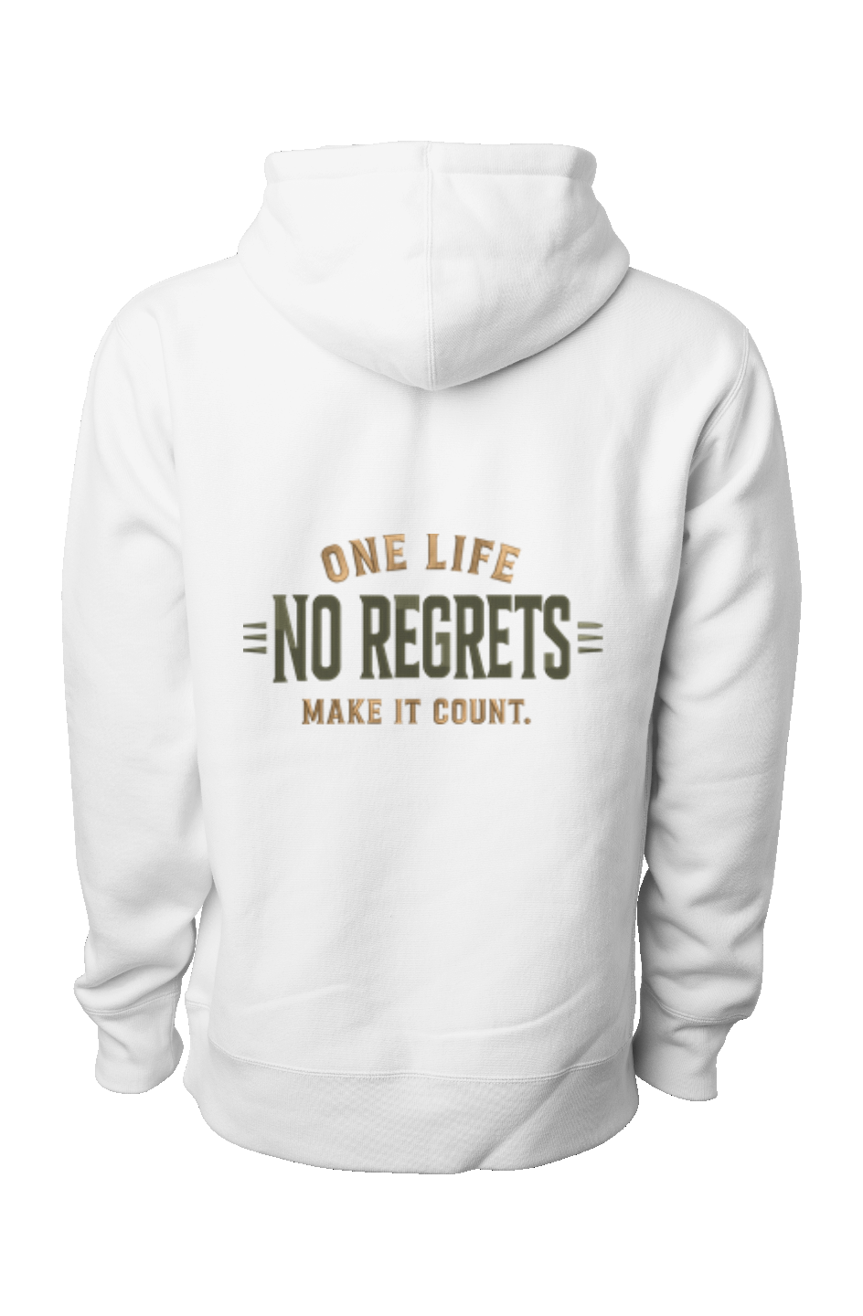 No Regrets Premium Heavyweight Cross Grain Hoodie