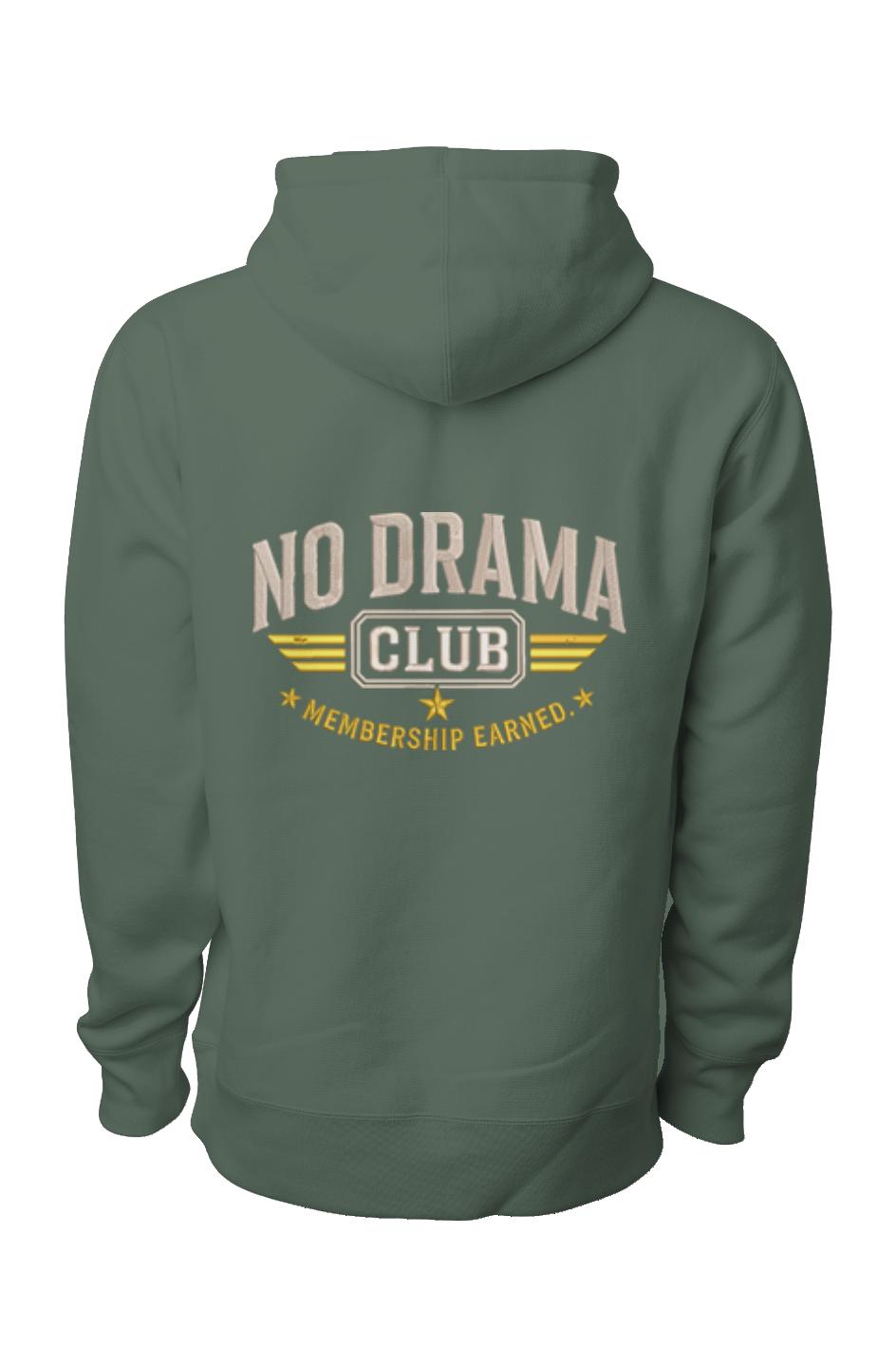 No Drama Premium Heavyweight Cross Grain Hoodie