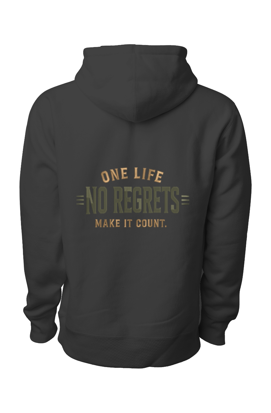 No Regrets Premium Heavyweight Cross Grain Hoodie