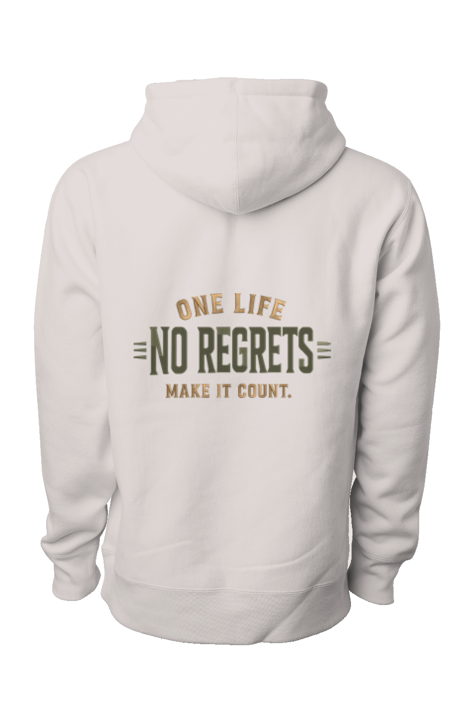 No Regrets Premium Heavyweight Cross Grain Hoodie